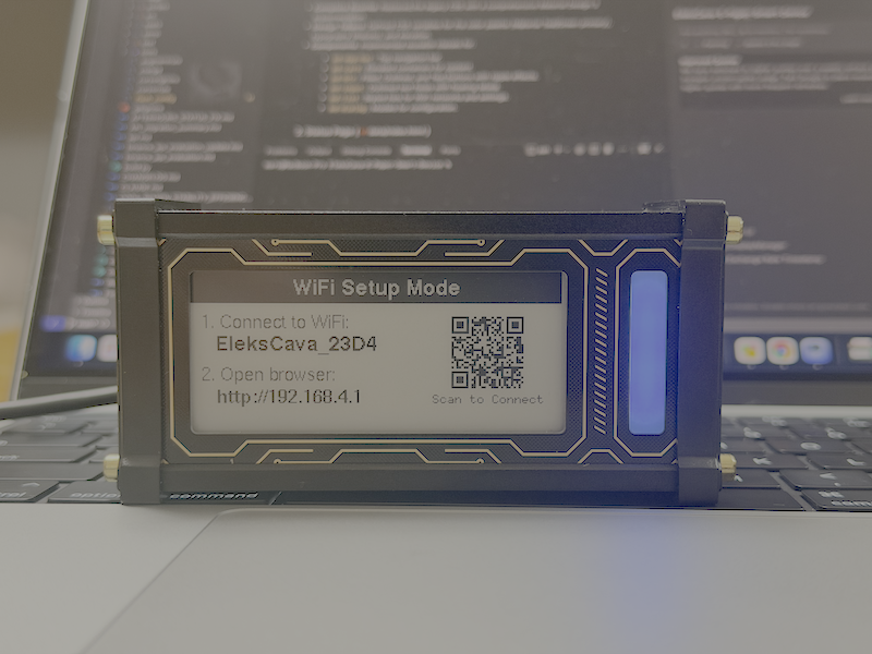 EleksCava Wi-Fi AP Mode Screen